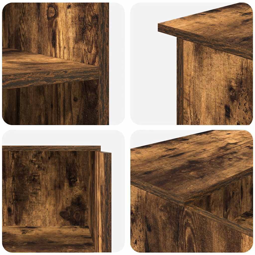 vidaXL Banco Reception Rovere Fumo 100x50x103,5cm in Legno Multistrato