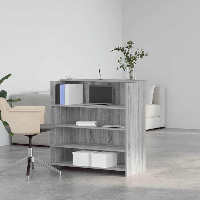 Banco Reception Grigio Sonoma 100x50x103,5 cm Legno Multistrato 3324165