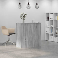 Banco Reception Grigio Sonoma 100x50x103,5 cm Legno Multistrato 3324165