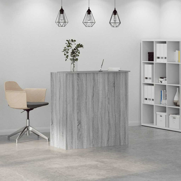 Banco Reception Grigio Sonoma 100x50x103,5 cm Legno Multistrato 3324165