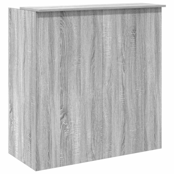 vidaXL Banco Reception Grigio Sonoma 100x50x103,5 cm Legno Multistrato