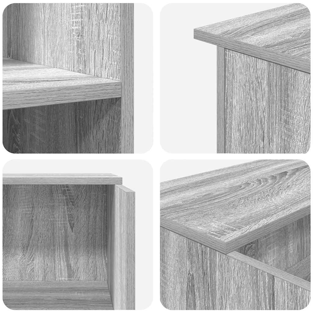 Banco Reception Grigio Sonoma 100x50x103,5 cm Legno Multistrato 3324165