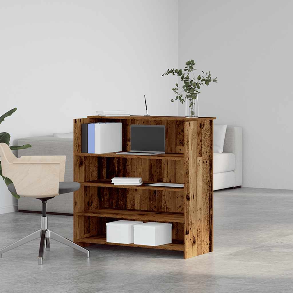 vidaXL Banco Reception Legno Antico 100x50x103,5 cm Legno Multistrato