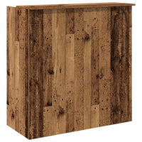 Banco Reception Legno Antico 100x50x103,5 cm Legno Multistrato 3324167