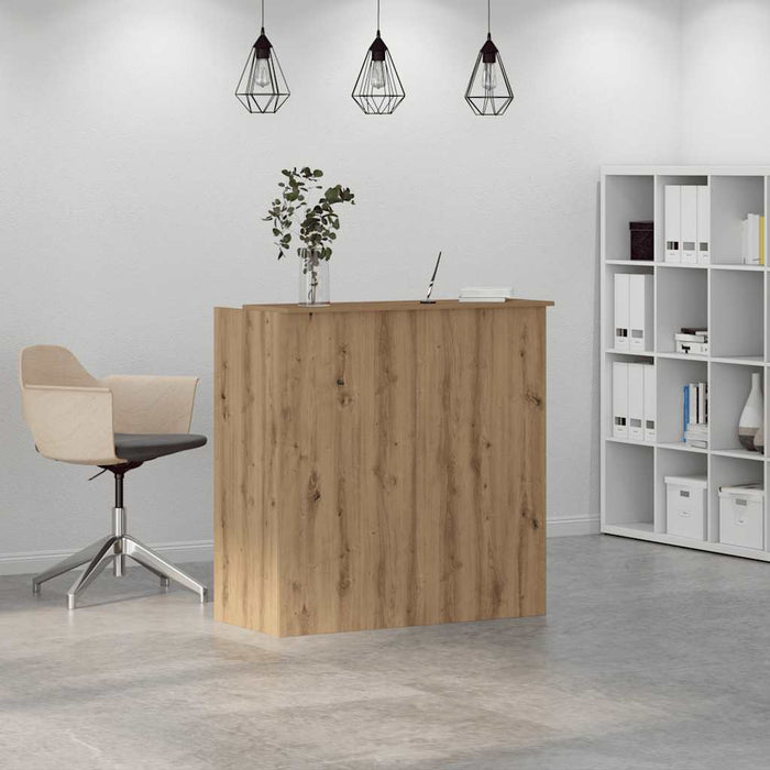 Banco Reception Rovere Artigianale 100x50x103,5cm in Truciolato