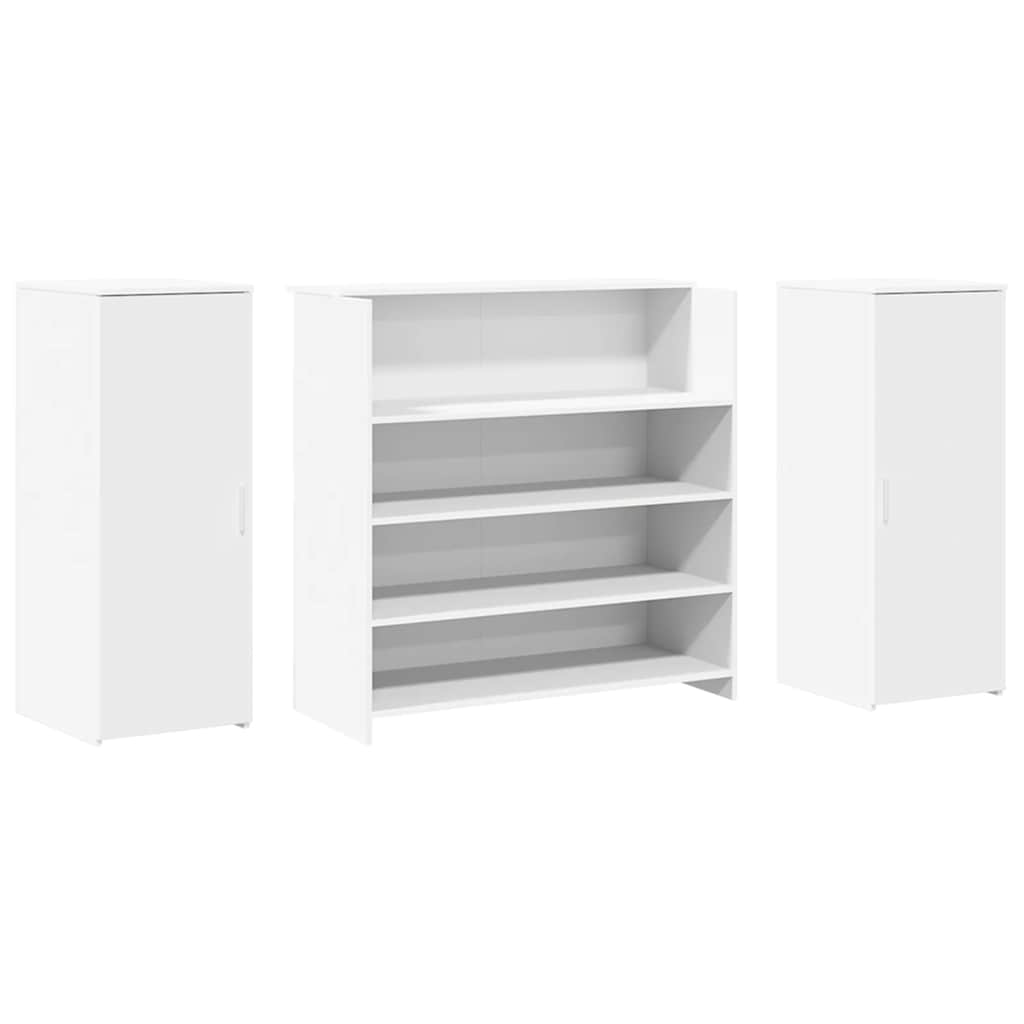 Banco Reception Bianco 180x50x103,5 cm in Legno Multistrato 3324169