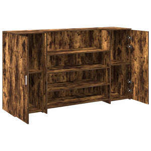 vidaXL Banco Reception Rovere Fumo 180x50x103,5cm in Legno Multistrato