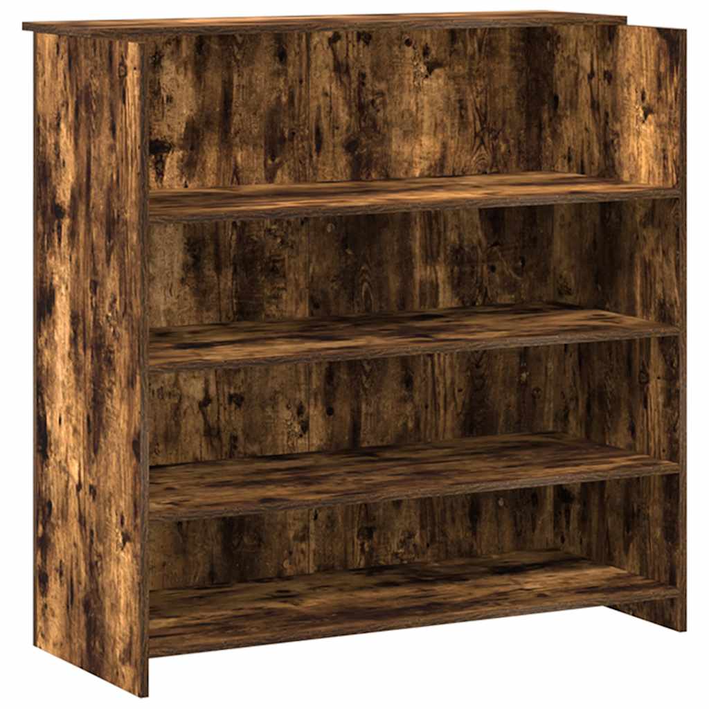 vidaXL Banco Reception Rovere Fumo 180x50x103,5cm in Legno Multistrato