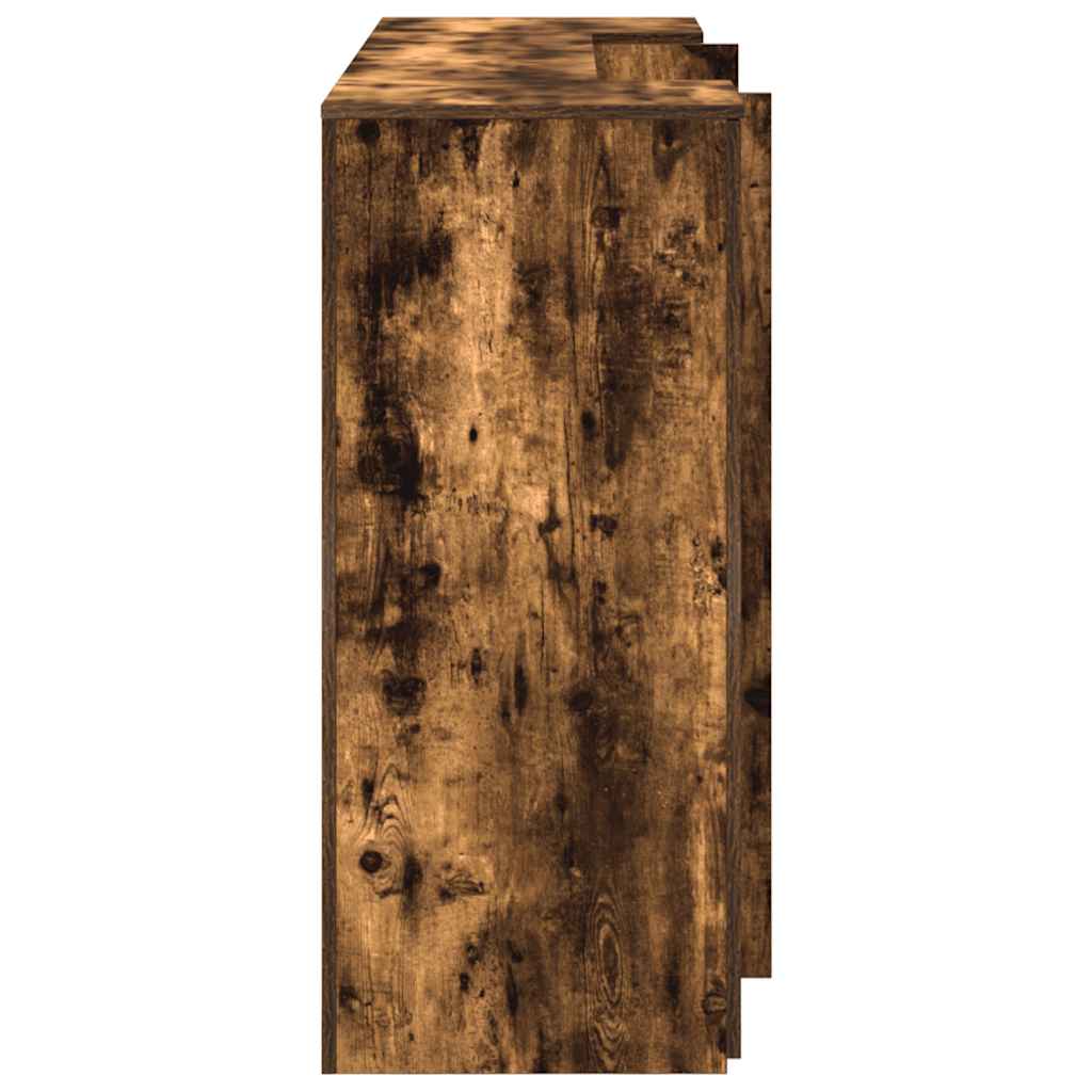 vidaXL Banco Reception Rovere Fumo 180x50x103,5cm in Legno Multistrato