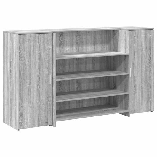 Banco Reception Grigio Sonoma 180x50x103,5 cm Legno Multistrato 3324174