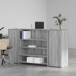 Banco Reception Grigio Sonoma 180x50x103,5 cm Legno Multistrato 3324174