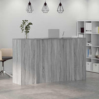 Banco Reception Grigio Sonoma 180x50x103,5 cm Legno Multistrato 3324174