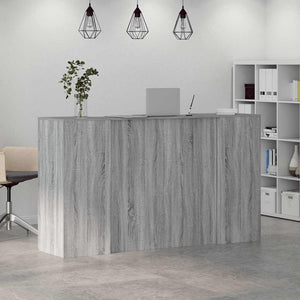 Banco Reception Grigio Sonoma 180x50x103,5 cm Legno Multistrato 3324174