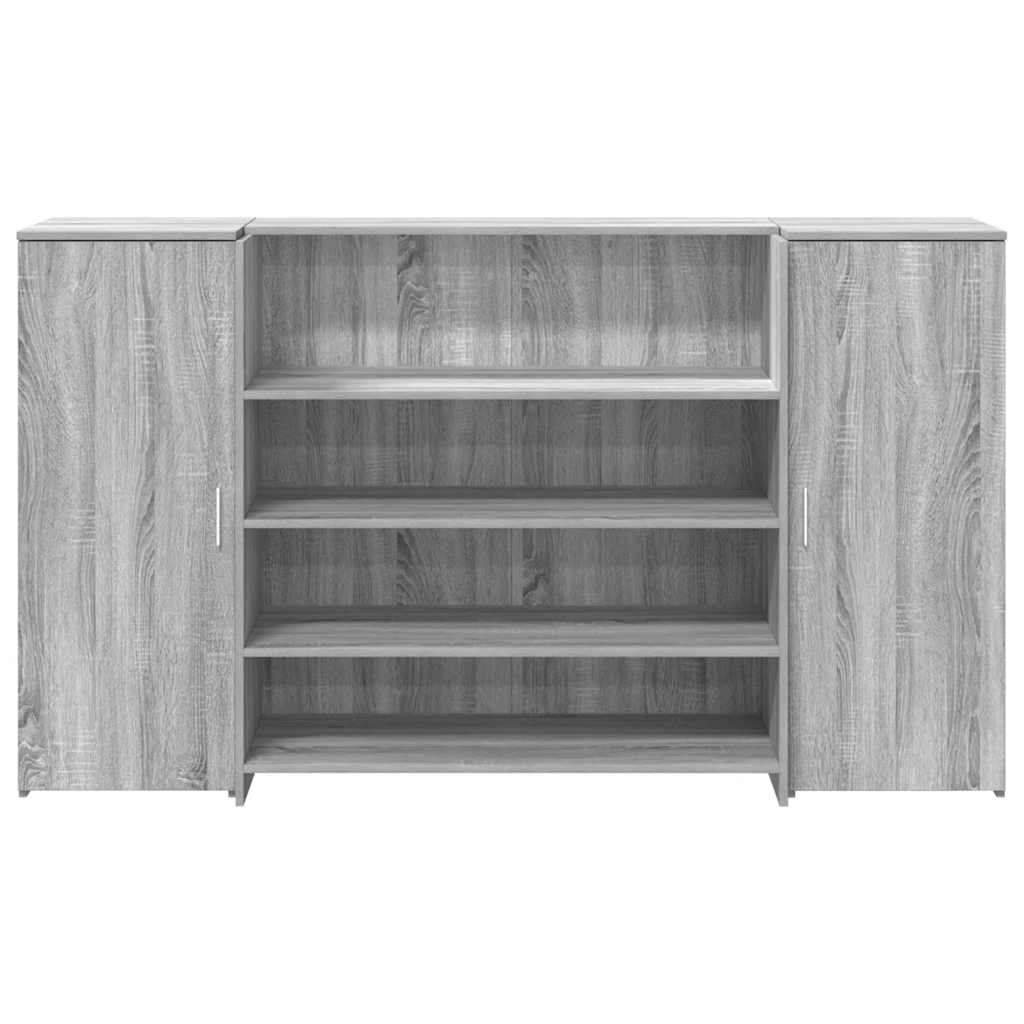 Banco Reception Grigio Sonoma 180x50x103,5 cm Legno Multistrato 3324174