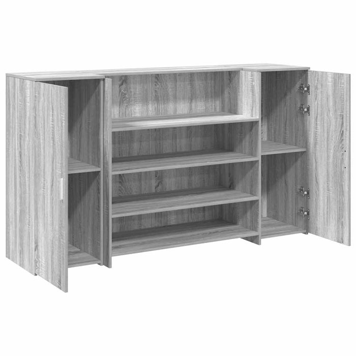 Banco Reception Grigio Sonoma 180x50x103,5 cm Legno Multistrato 3324174