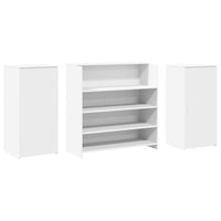 vidaXL Banco Reception Bianco 200x50x103,5 cm in Legno Multistrato