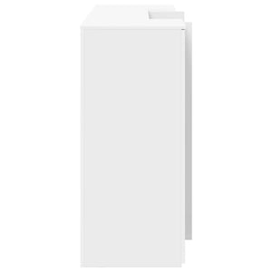 vidaXL Banco Reception Bianco 200x50x103,5 cm in Legno Multistrato