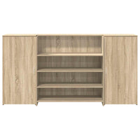 vidaXL Banco Reception Rovere Sonoma 200x50x103,5 cm Legno Multistrato