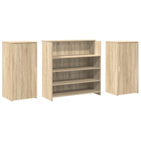 vidaXL Banco Reception Rovere Sonoma 200x50x103,5 cm Legno Multistrato