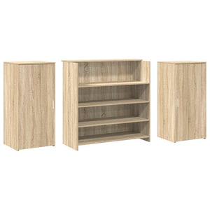 vidaXL Banco Reception Rovere Sonoma 200x50x103,5 cm Legno Multistrato