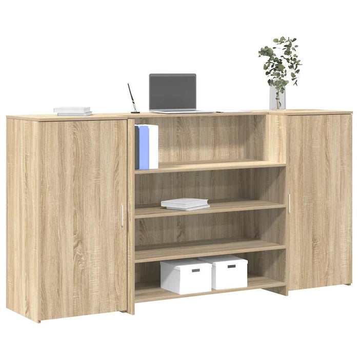 Banco Reception Rovere Sonoma 200x50x103,5 cm Legno Multistrato 3324180