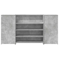 vidaXL Banco Reception Grigio Cemento 200x50x103,5cm Legno Multistrato