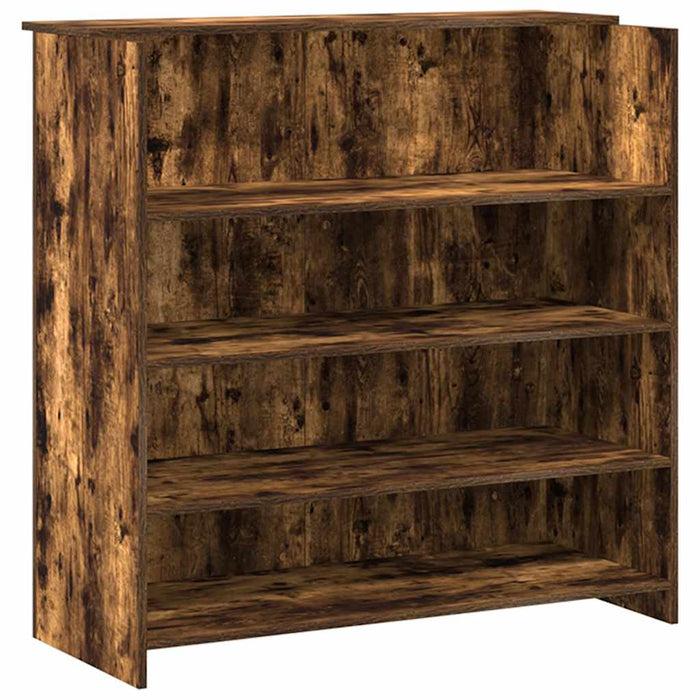 vidaXL Banco Reception Rovere Fumo 200x50x103,5cm in Legno Multistrato