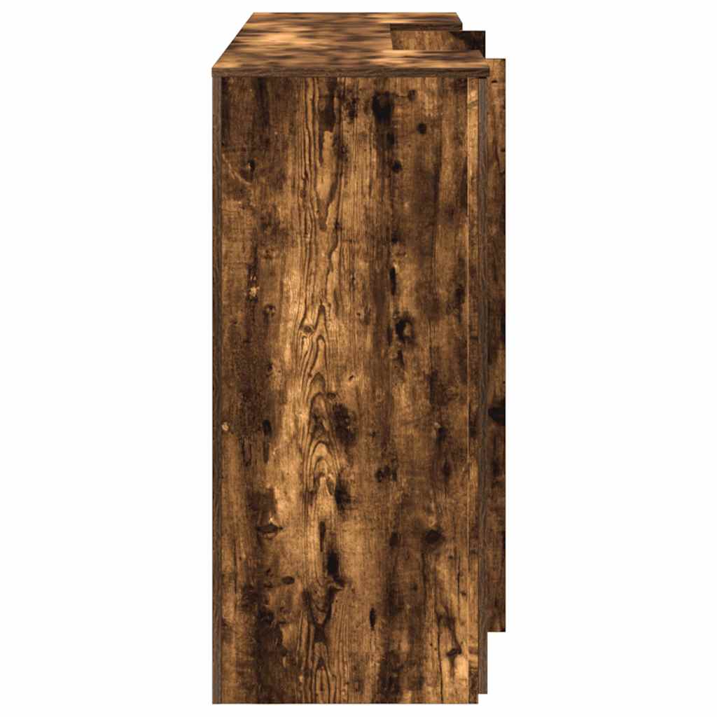 vidaXL Banco Reception Rovere Fumo 200x50x103,5cm in Legno Multistrato