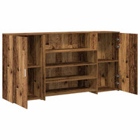 Banco Reception Legno Vecchio 200x50x103,5 cm Legno Multistrato 3324185