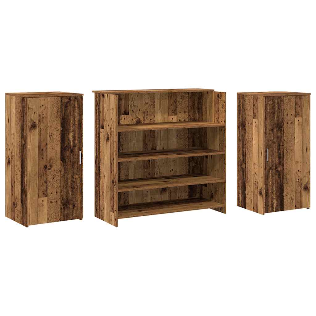 Banco Reception Legno Vecchio 200x50x103,5 cm Legno Multistrato 3324185