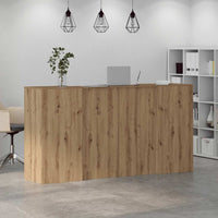 Banco Reception Rovere Artigianale 200x50x103,5cm in Truciolato 3324186