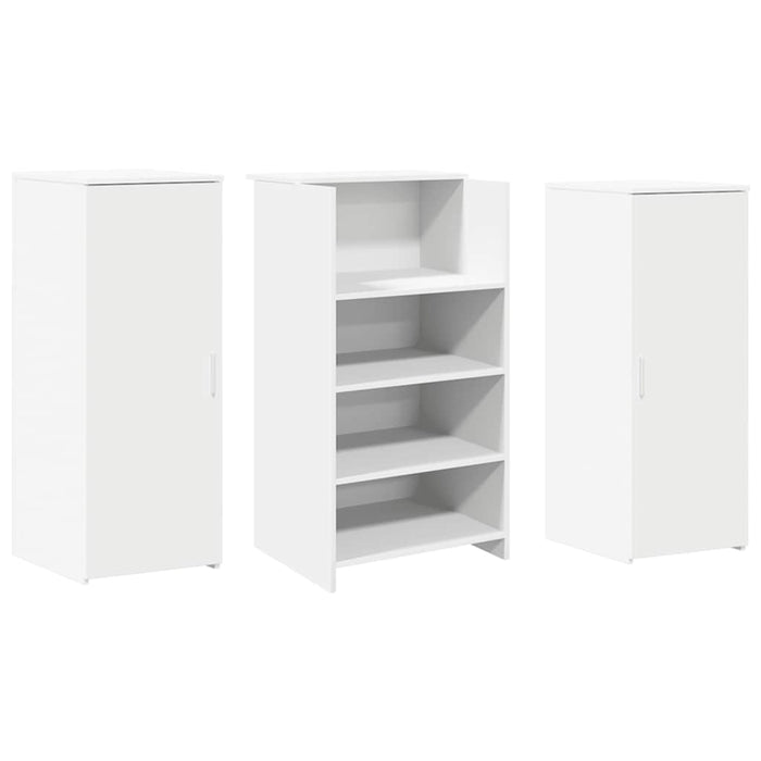 Banco Reception Bianco 135x50x103,5 cm in Legno Multistrato 3324187