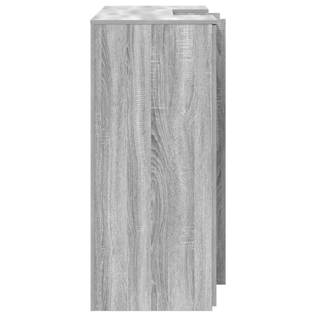 Banco Reception Grigio Sonoma 135x50x103,5 cm Legno Multistrato 3324192
