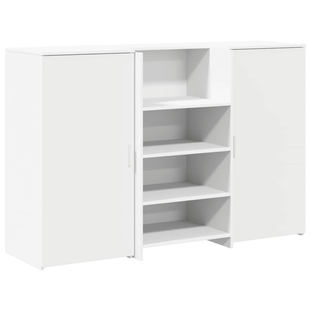 Banco Reception Bianco 155x50x103,5 cm in Legno Multistrato 3324196