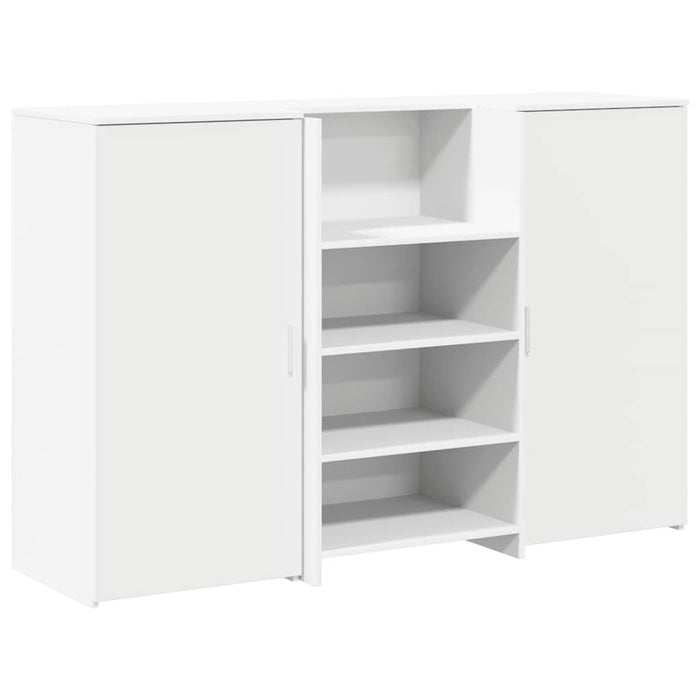 Banco Reception Bianco 155x50x103,5 cm in Legno Multistrato 3324196