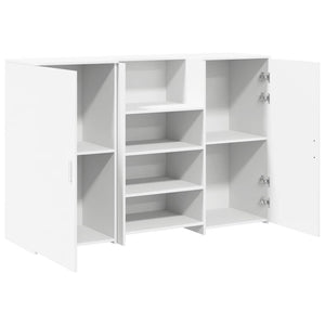 Banco Reception Bianco 155x50x103,5 cm in Legno Multistrato 3324196