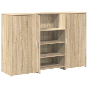 vidaXL Banco Reception Rovere Sonoma 155x50x103,5 cm Legno Multistrato
