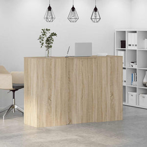 Banco Reception Rovere Sonoma 155x50x103,5 cm Legno Multistrato 3324198