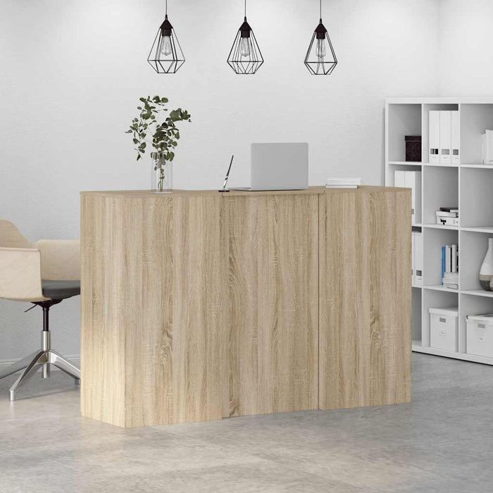 Banco Reception Rovere Sonoma 155x50x103,5 cm Legno Multistrato 3324198