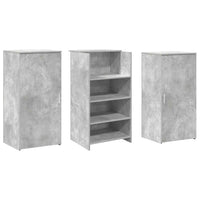 Banco Reception Grigio Cemento 155x50x103,5cm Legno Multistrato 3324199
