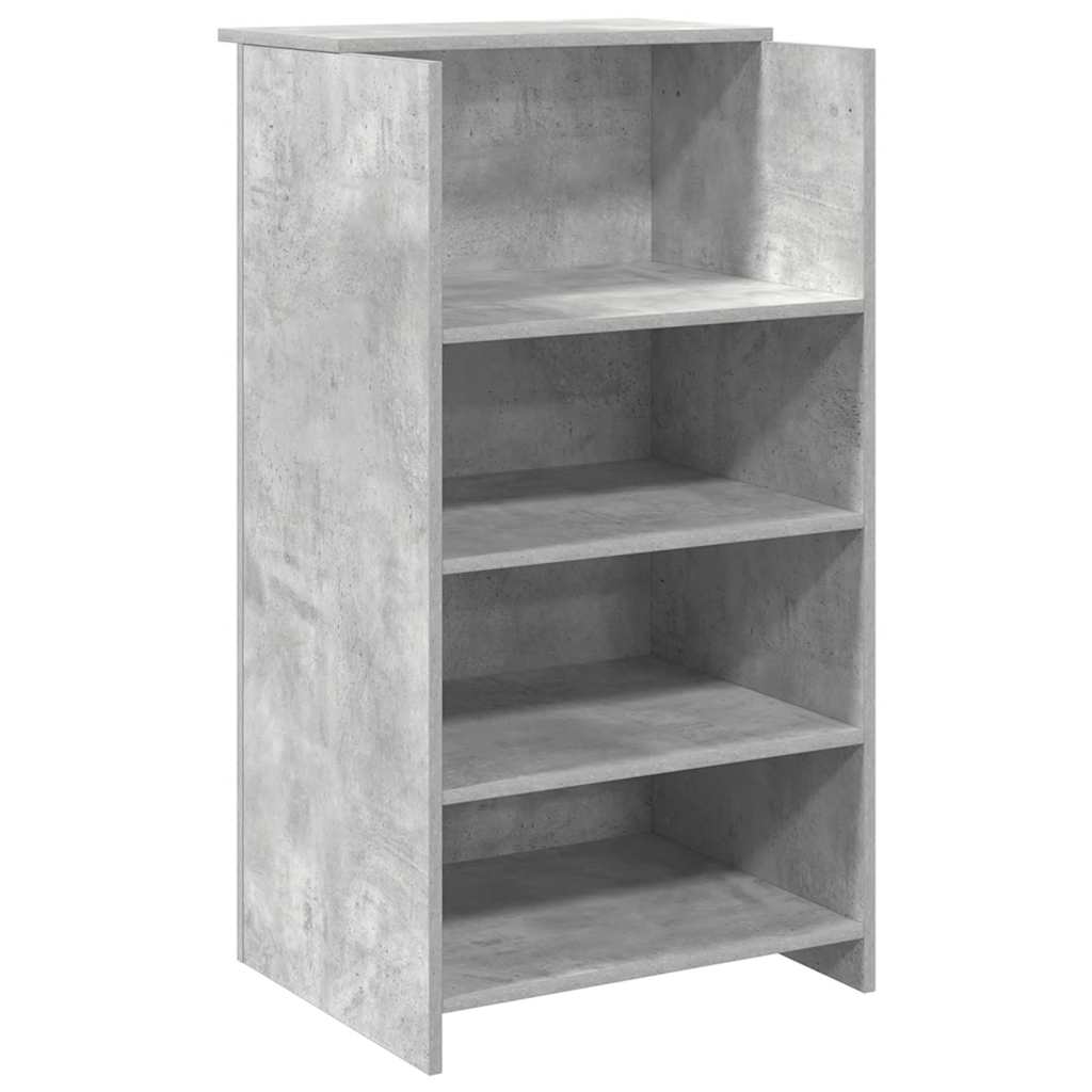 Banco Reception Grigio Cemento 155x50x103,5cm Legno Multistrato 3324199