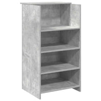 Banco Reception Grigio Cemento 155x50x103,5cm Legno Multistrato 3324199