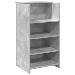 Banco Reception Grigio Cemento 155x50x103,5cm Legno Multistrato 3324199