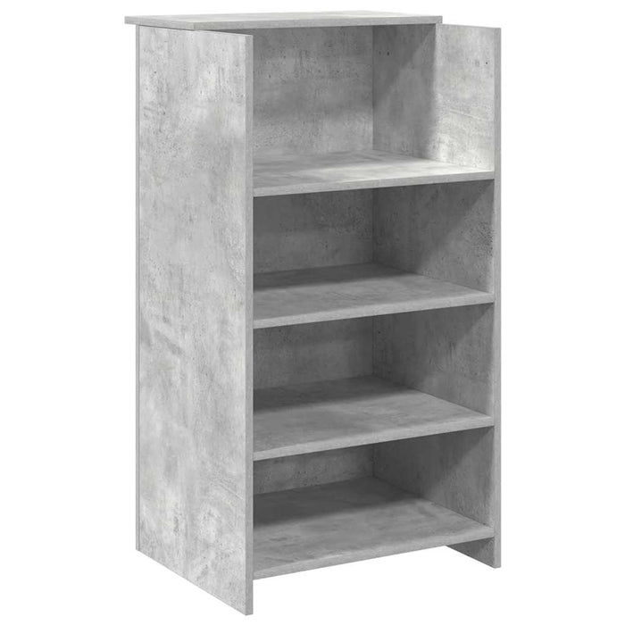 Banco Reception Grigio Cemento 155x50x103,5cm Legno Multistrato 3324199