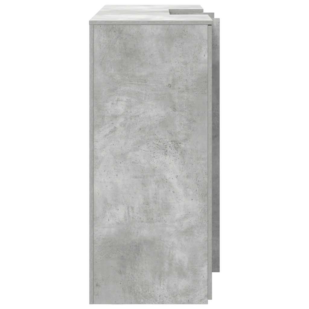 Banco Reception Grigio Cemento 155x50x103,5cm Legno Multistrato 3324199