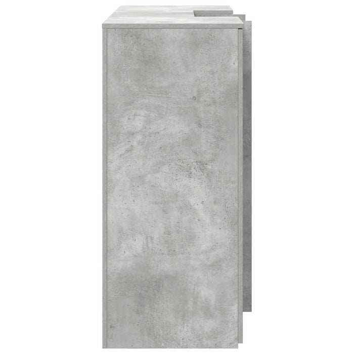 Banco Reception Grigio Cemento 155x50x103,5cm Legno Multistrato 3324199