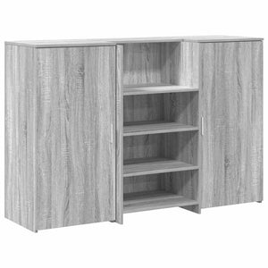 Banco Reception Grigio Sonoma 155x50x103,5 cm Legno Multistrato 3324201
