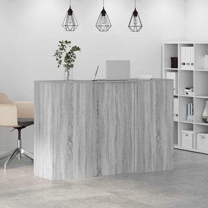 Banco Reception Grigio Sonoma 155x50x103,5 cm Legno Multistrato 3324201