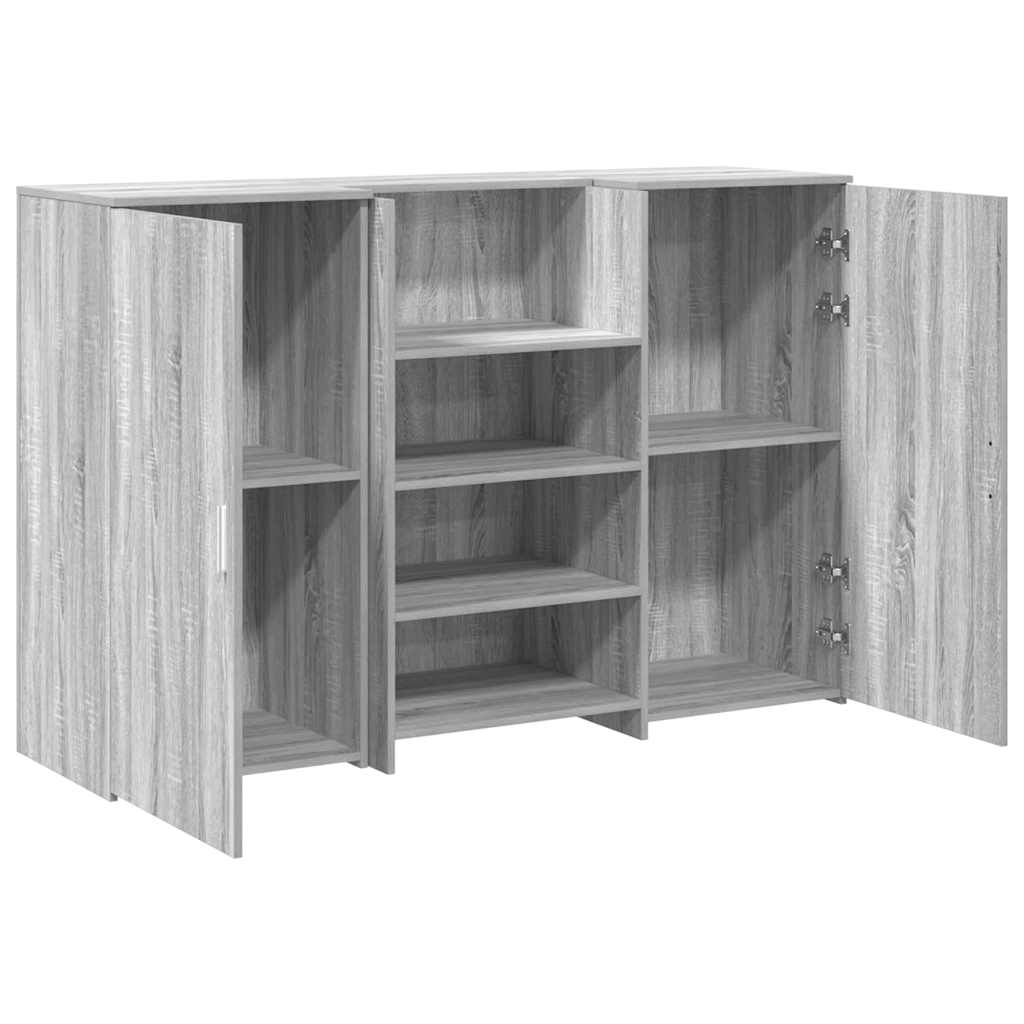 Banco Reception Grigio Sonoma 155x50x103,5 cm Legno Multistrato 3324201