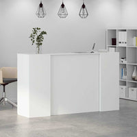 Banco Reception Bianco 180x50x103,5 cm in Legno Multistrato 3324205